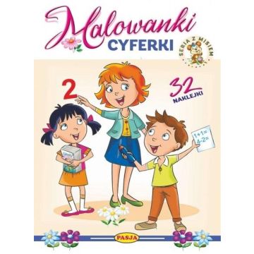 Malowanki cyferki. Seria z misiem
