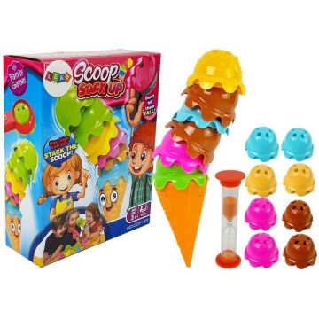 Gra zręcznościowa Lody w wafelku kolorowa piramidk
