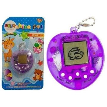 Gra elektroniczna tamagotchi fioletowa