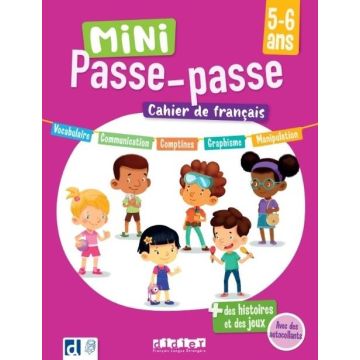 Mini Passe-Passe ćw. 5-6 lat Vocabulaire + online