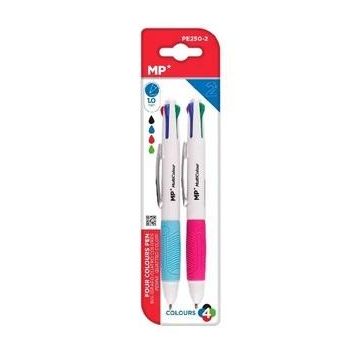 Długopis olejowy 1.0mm 4 kolory 2szt