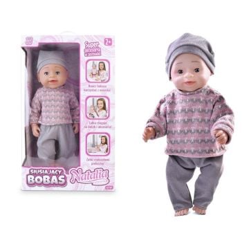 Lalka Natalia bobas siusiający 43cm