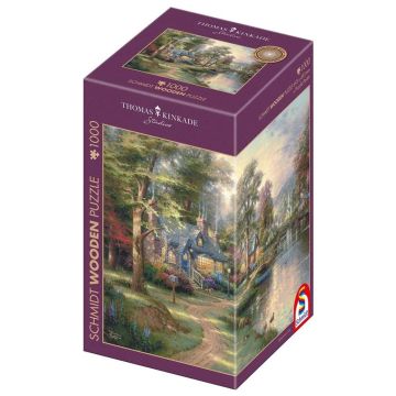 Puzzle 1000 Thomas Kinkade Miasteczko nad rzeką