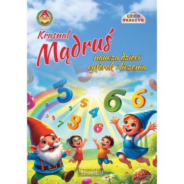 Krasnal Mądruś naucza dzieci cyferek i liczenia BR
