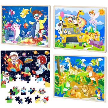 Puzzle drewniane MIX