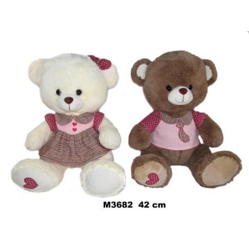 Miś w ubranku 42cm MIX