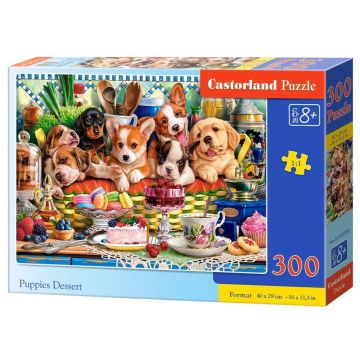 Puzzle 300 Puppies Dessert CASTOR