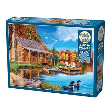 Puzzle 500 Dom nad jeziorem G3