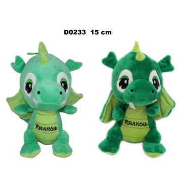 Smok "Kraków" zielony 15cm MIX