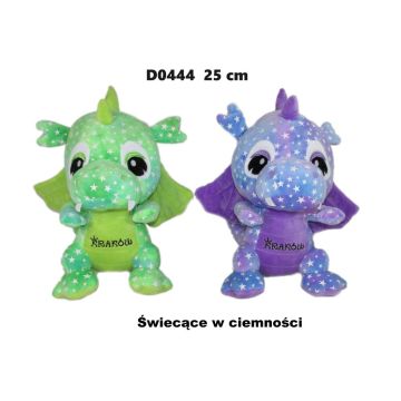 Smok "Kraków" świecący w ciemności 25cm MIX