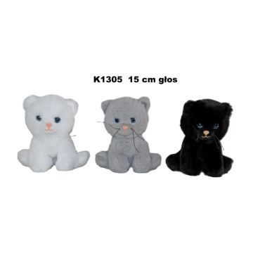 Kot z głosem 15cm MIX