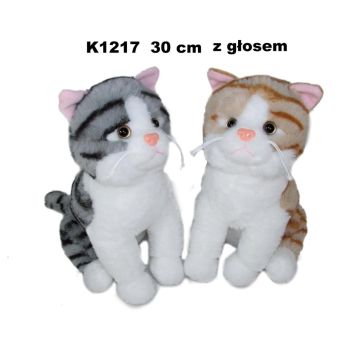 Kot z głosem 30cm MIX