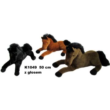 Koń z głosem 50cm MIX