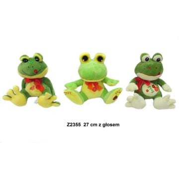 Żaba z głosem 27cm MIX