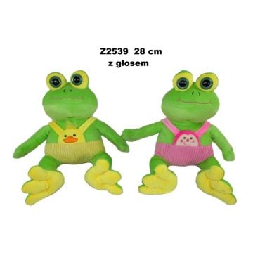 Żaba z głosem 28cm MIX