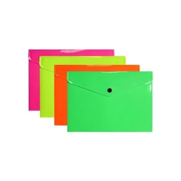 Teczka koperta A5 PP neon (10szt)