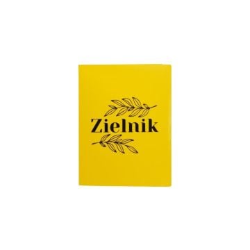 Zielnik A4 PP 20 k. żółty z nadrukiem