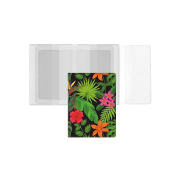 Okładka na dokumenty z dowodem rejestr. flowers