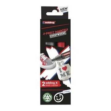 Multi marker szary i czerwony 2szt