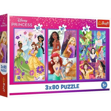 Puzzle 3x80 Księżniczki przyjaciółki TREFL