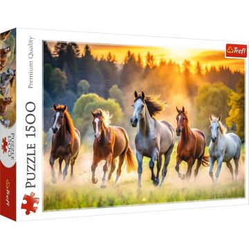 Puzzle 1500 Dzikie konie TREFL