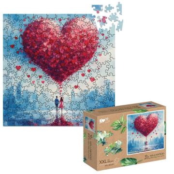 Puzzle drewniane 200 Milość wisi w powietrzu