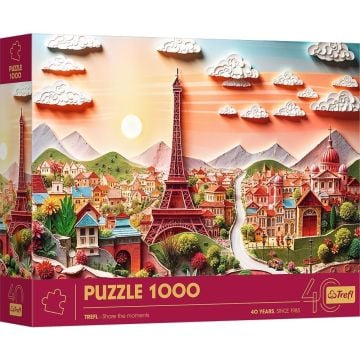 Puzzle 1000 Paper Art: Paryż TREFL