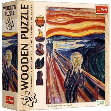 Puzzle drewniane 200 Krzyk TREFL