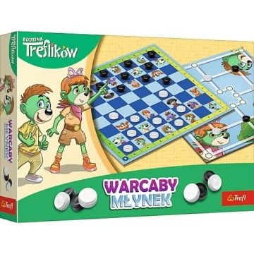 Warcaby i Młynek Rodzina Treflików TREFL