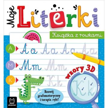 Moje literki. Książka z rowkami