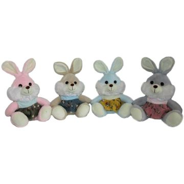 Królik zajączek w ubranku 18cm MIX