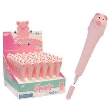 Długopis żelowy 0,5mm Squishy Świnka (36szt)