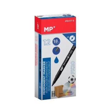 Marker permanentny 1,0mm do CD/DVD niebies (12szt)