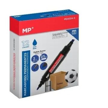 Marker dwustronny perman. nieb 2,0/5,0mm (12szt)