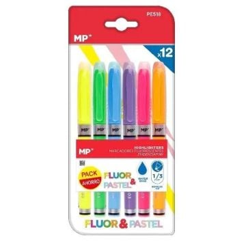 Marker fluorescencyjno-pastelowy 1,0/3,0mm 12szt
