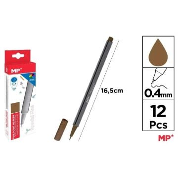 Cienkopis 0.4mm brązowy (12szt)