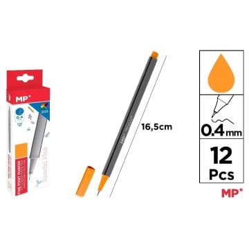 Cienkopis 0.4mm pomarańczowy (12szt)
