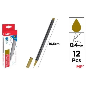 Cienkopis 0.4mm złoty (12szt)