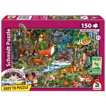 Puzzle PQ 150 Zwierzęta w lesie G3