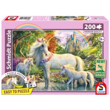 Puzzle PQ 200 Rodzina jednorożców G3