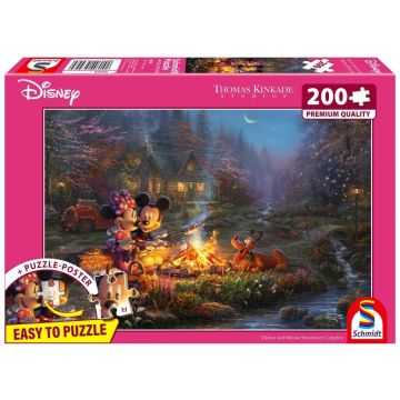 Puzzle PQ 200 Thomas Kinkade Myszka Miki & Minnie