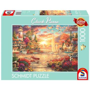 Puzzle PQ 1000 Chuck Pinson Poranek nad jezior G3