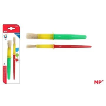 Pędzle dla dzieci z uchwytem Easy grip 2szt