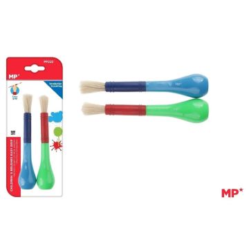 Pędzle dla dzieci z uchwytem Easy grip 2szt