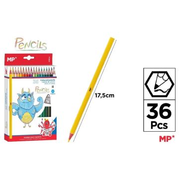 Kredki ołówkowe 36 kolorów