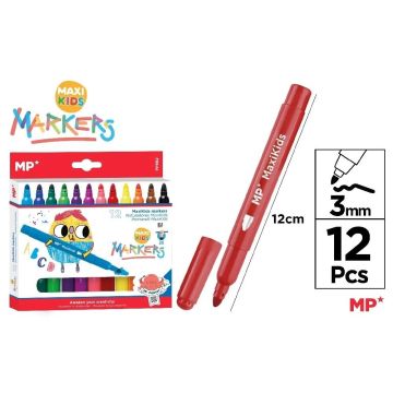 Flamastry Maxi Kids 12 kolorów