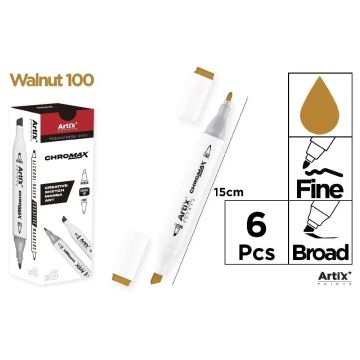 Marker Chromax z 2 końcówk. walnut 100 (6szt)