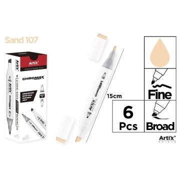 Marker Chromax z 2 końcówk. sand 107 (6szt)