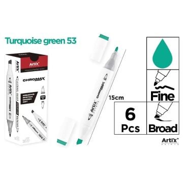 Marker Chromax z 2 końcówk. green 53 (6szt)
