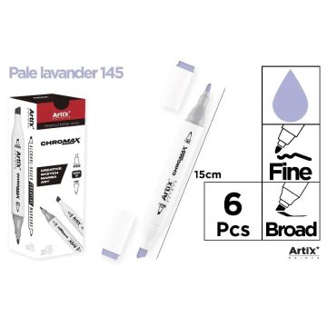 Marker Chromax z 2 końcówk. pale lavend 145 (6szt)
